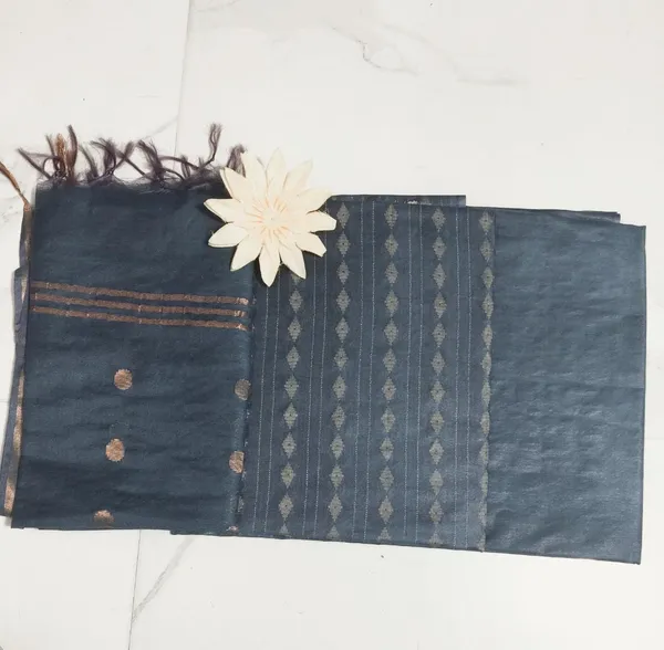 Grey_Bhagalpuri_Cotton_Silk_Unstitched_Salwar_Suit_Dress_Material_With_Dupatta_For_Women