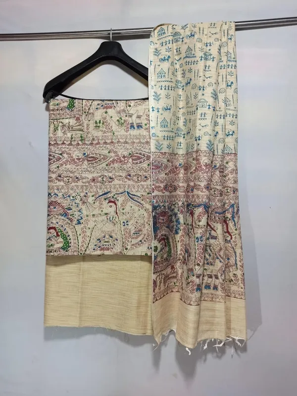 Blue_Cotton_Silk_Handcrafted_Screen_Print_Unstitched_Salwar_Suit_Dress_Material_With_Dupatta_For_Women