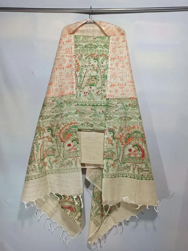 Green_Cotton_Silk_Handcrafted_Screen_Print_Unstitched_Salwar_Suit_Dress_Material_With_Dupatta_For_Women