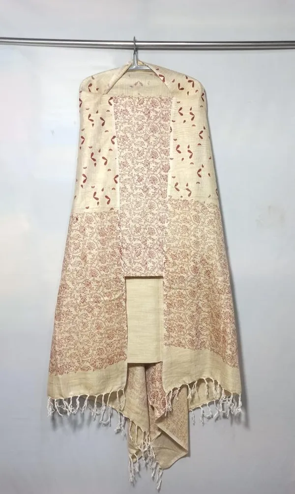 Maroon_Pure_Handloom_Cotton_Silk_Handcrafted_Screen_Print_Unstitched_Salwar_Suit_Dress_Material_With_Dupatta_For_Women