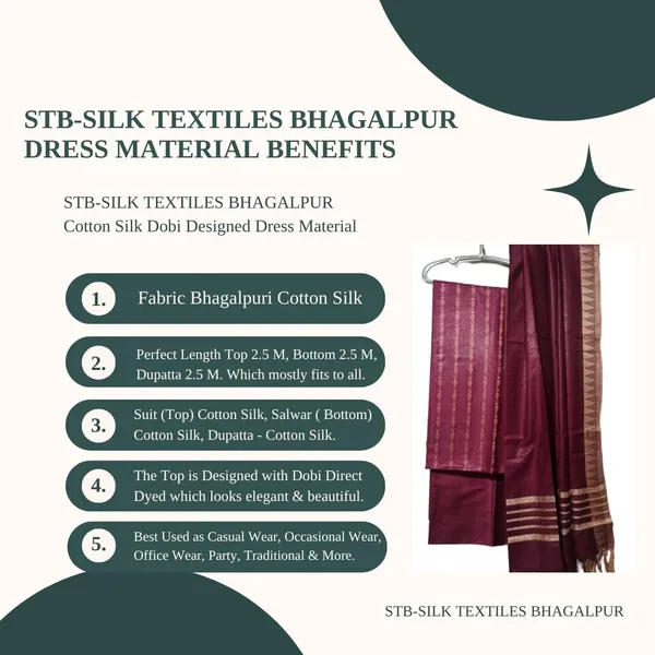 Megenta_Cotton_Silk_Bhagalpuri_Handloom_Weaving_Unstitched_Salwar_Suit_Dress_Material_With_Dupatta._For_Women