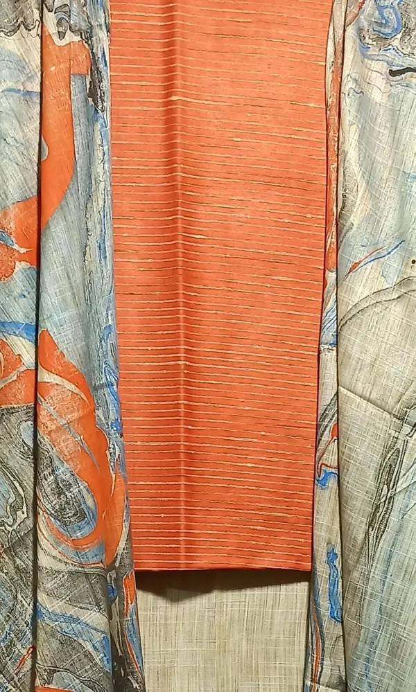 Orange_Cotton_Silk_Unstitched_Salwar_Suit_Dress_Material_With_Marble_Print_Dupatta_For_Women