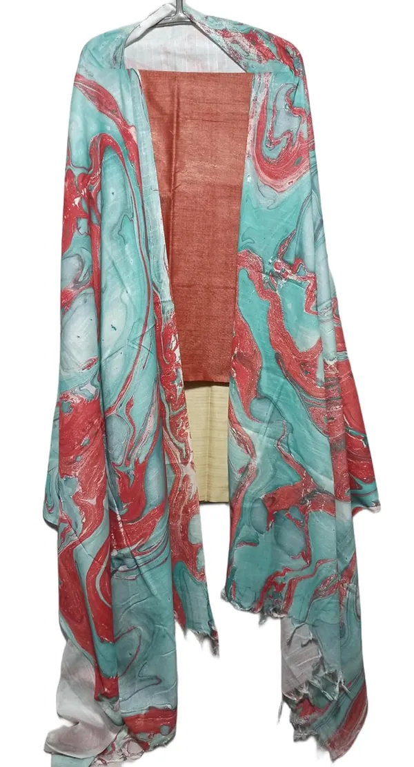 Red_Cotton_Silk_Unstitched_Salwar_Suit_Dress_Material_With_Marble_Print_Dupatta._For_Women