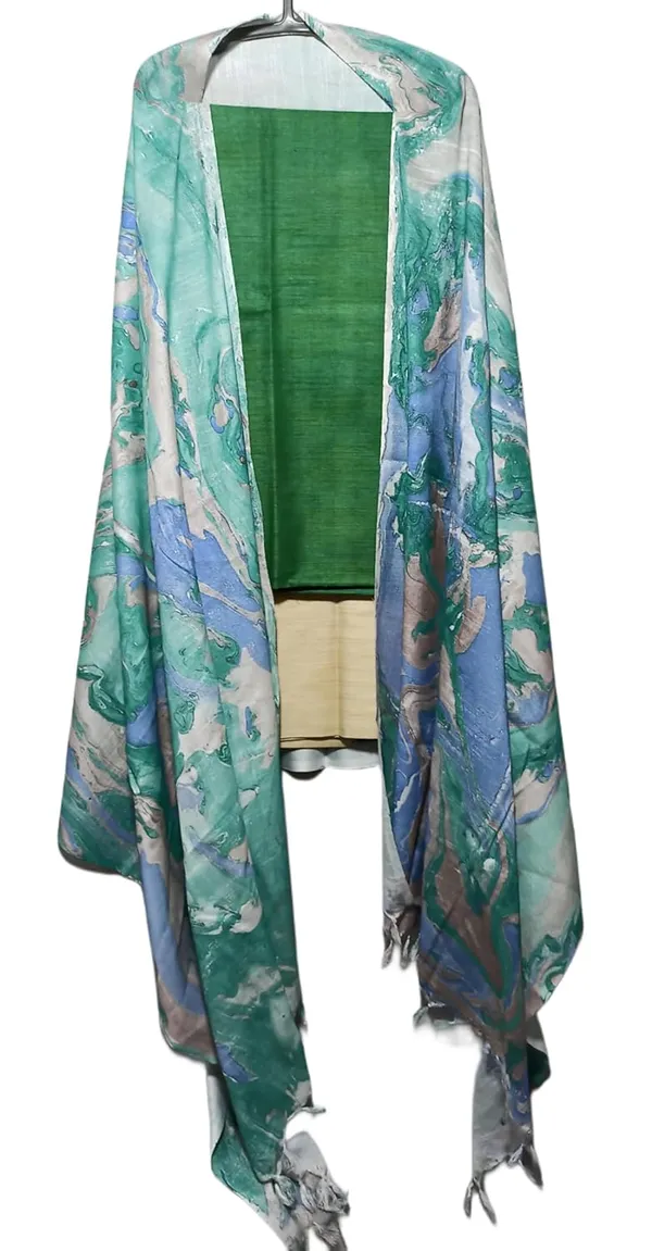 Green_Cotton_Silk_Unstitched_Salwar_Suit_Dress_Material_With_Marble_Print_Dupatta._For_Women