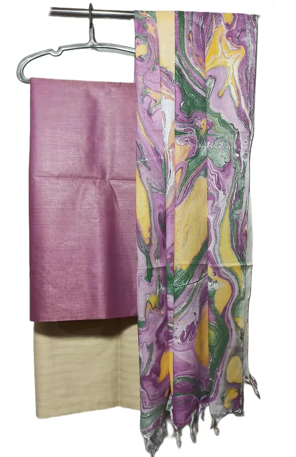 Purple_Cotton_Silk_Unstitched_Salwar_Suit_Dress_Material_With_Marble_Print_Dupatta._For_Women