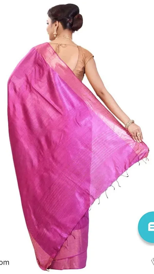 Pink_Pure_Munga_Silk_Bhagalpuri_Saree_With_Running_Blouse_Piece_For_Women