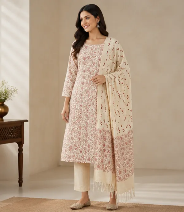 Maroon_Pure_Handloom_Cotton_Silk_Handcrafted_Screen_Print_Unstitched_Salwar_Suit_Dress_Material_With_Dupatta_For_Women
