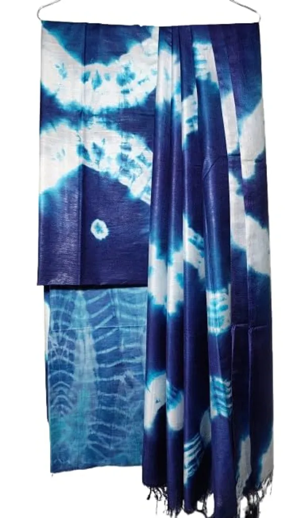 Blue_3Pc_Shibori_Tie-Dye_Mul_Cotton_Suit_Material_Set_For_Women