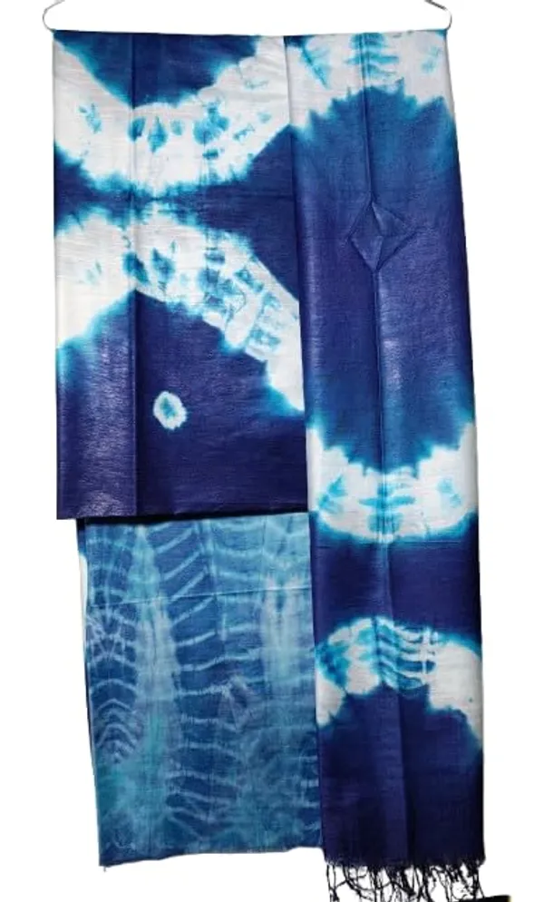 Blue_3Pc_Shibori_Tie-Dye_Mul_Cotton_Suit_Material_Set_For_Women