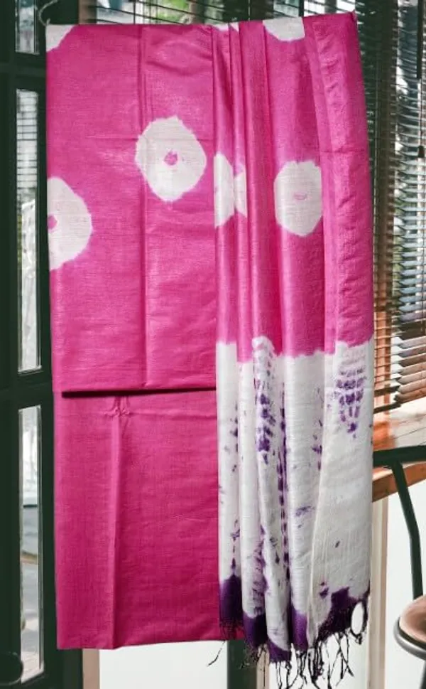 Pink_3Pc_Shibori_Tie-Dye_Mul_Cotton_Suit_Material_Set_For_Women