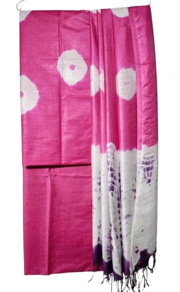 Pink_3Pc_Shibori_Tie-Dye_Mul_Cotton_Suit_Material_Set_For_Women