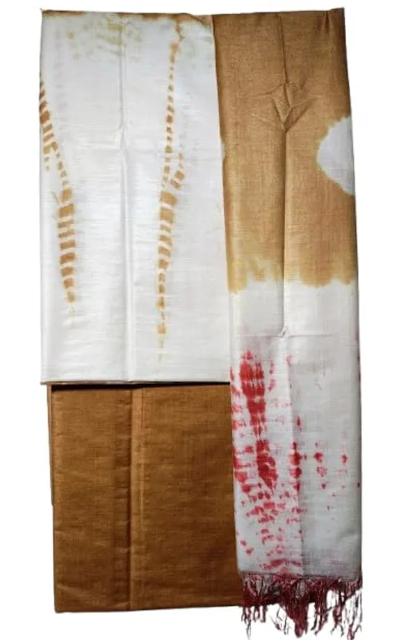 Brown_3Pc_Shibori_Tie-Dye_Mul_Cotton_Suit_Material_Set_For_Women