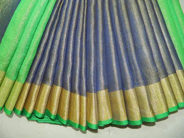 Purple_Tissue_Linen_Saree_Wih_Running_Contrast_Blouse_Piece_For_Women
