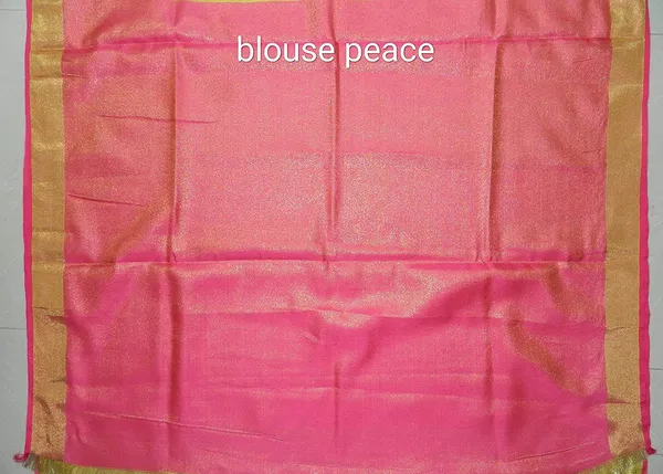 Yellow_Tissue_Linen_Saree_Wih_Running_Contrast_Blouse_Piece_For_Women