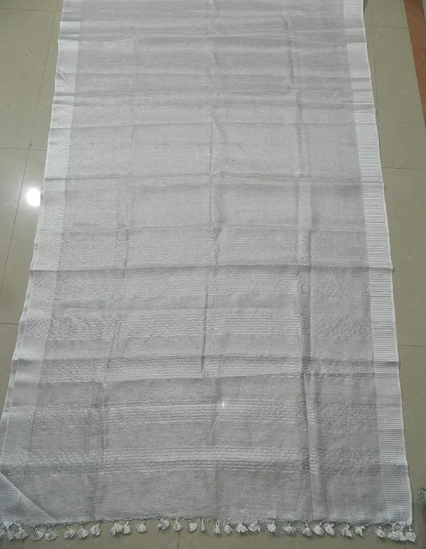 Silver_Tissue_Linen_Saree_Wih_Running_Contrast_Blouse_Piece_For_Women