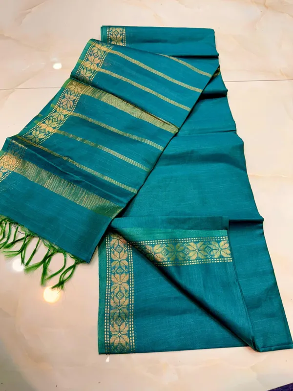 Women's_Exquisite_Semi_Tussar_Silk_Sarees_with_Blouse