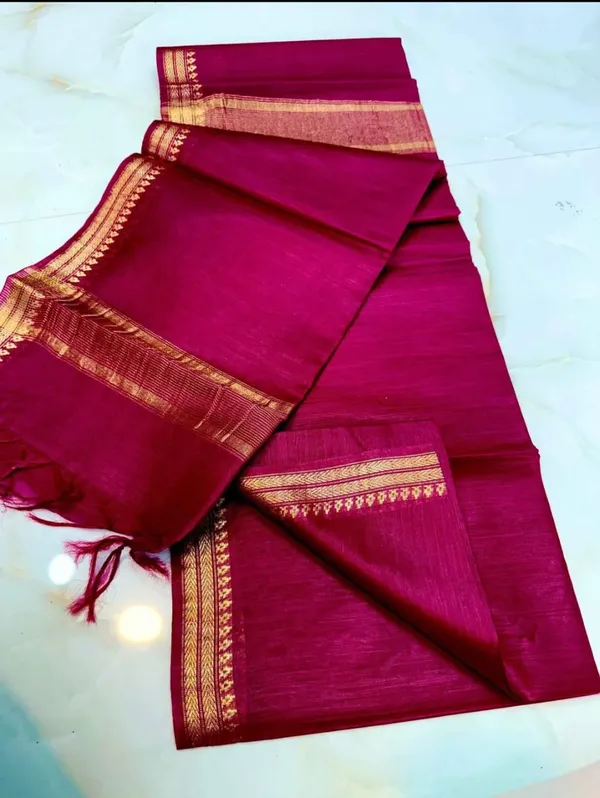 Women's_Exquisite_Semi_Tussar_Silk_Sarees_with_Blouse