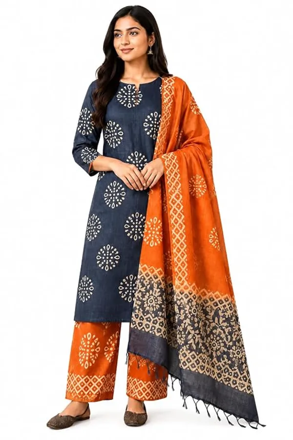 Blue_Salwar_Suit_Cotton_Silk_Batik_Print_Dress_Material_Unstitched_Suits_Piece_With_Dupatta_Dress_Material_For_Women