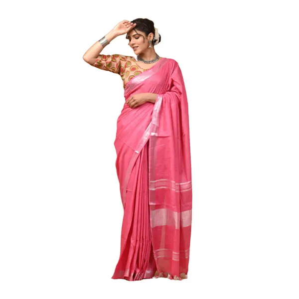 Women's_Bhagalpuri_Linen_Saree_With_Blouse_Piece