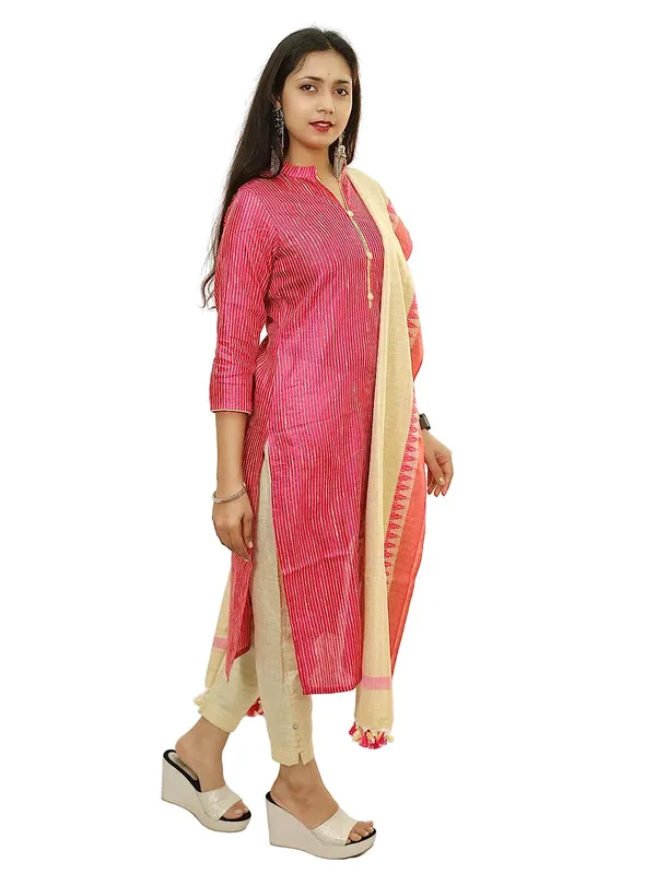 Pink_Jute_Silk_Unstitched_Suit_Set_For_With_Dupatta_|_Jute_Silk_Salwar_Suit_Dress_Material_|_Top_-_2.5_M,_Bottom_-_2.50_M_&_Dupatta_-_2.5_M_For_Women