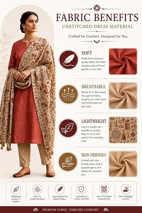 Red_Cotton_Silk_Unstitched_Salwar_Suit_Dress_Material_With_Handcrafted_Print_Duputta_For_Women