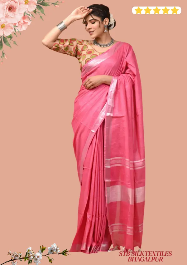 Women's_Bhagalpuri_Linen_Saree_With_Blouse_Piece
