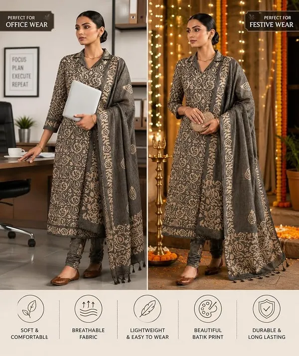 Grey_Cotton_Silk_Batik_Print_Unstitched_Salwar_Suit_Dress_Material_With_Dupatta_For_Women