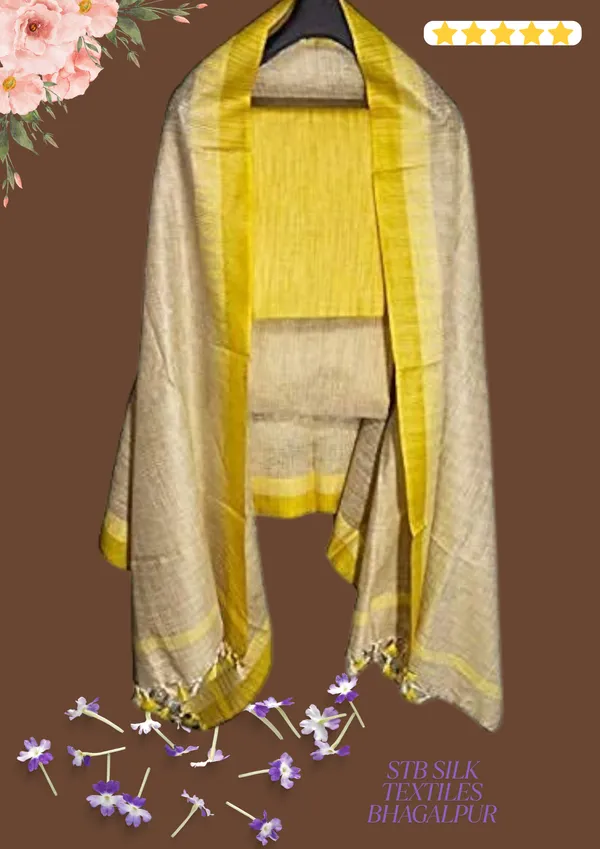 Yellow_Cotton_Silk_Unstitched_Salwar_Suit_Dress_Material_With_Duputta_For_Women