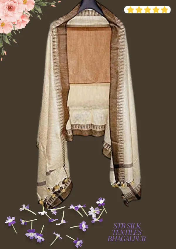 Brown_Cotton_Silk_Unstitched_Salwar_Suit_Dress_Material_With_Duputta_For_Women