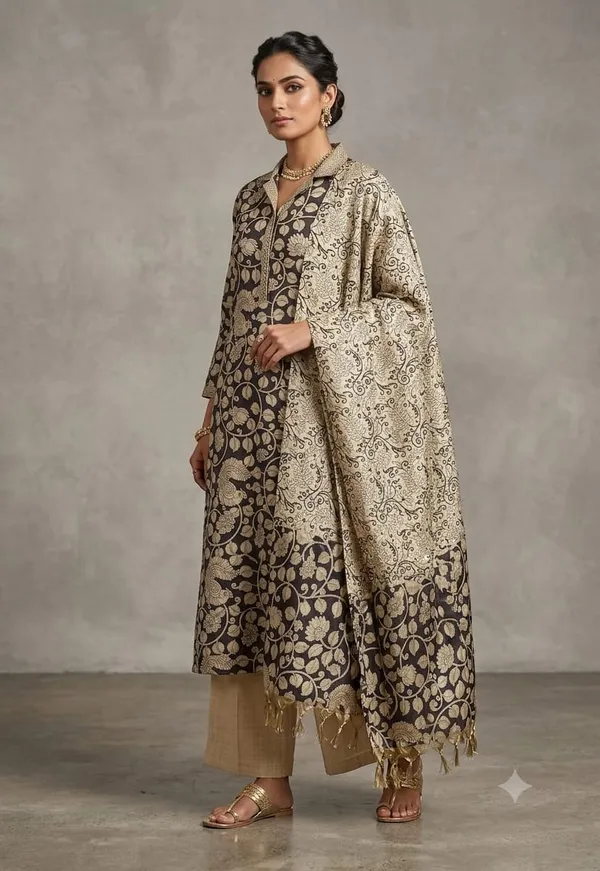 Black_Cotton_Silk_Handcrafted_Screen_Print_Unstitched_Salwar_Suit_Dress_Material_With_Dupatta_For_Women