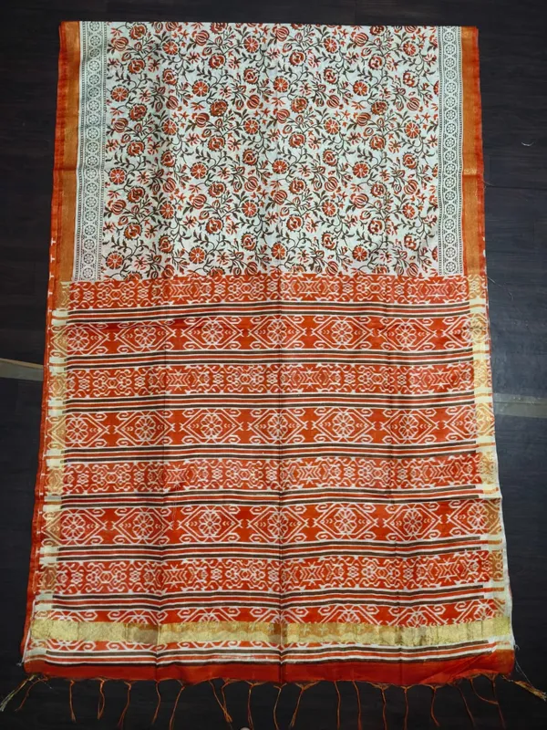 Women's_Semi_Tussar_Silk_Madhubani_Print_Saree_With_Running_Blouse_Piece