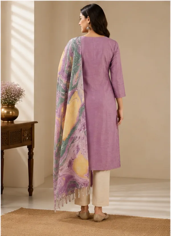 Purple_Cotton_Silk_Unstitched_Salwar_Suit_Dress_Material_With_Marble_Print_Dupatta._For_Women