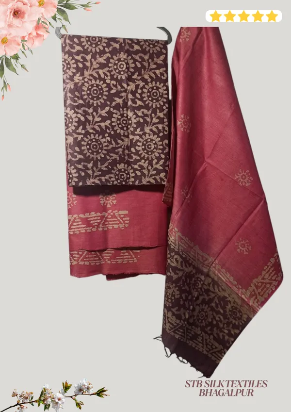 Maroon_Cotton_Silk_Batik_Print_Unstitched_Salwar_Suit_Dress_Material_With_Duputta_For_Women
