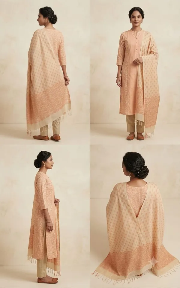 Orange_Pure_Handloom_Cotton_Silk_Handcrafted_Screen_Print_Unstitched_Salwar_Suit_Dress_Material_With_Dupatta_For_Women