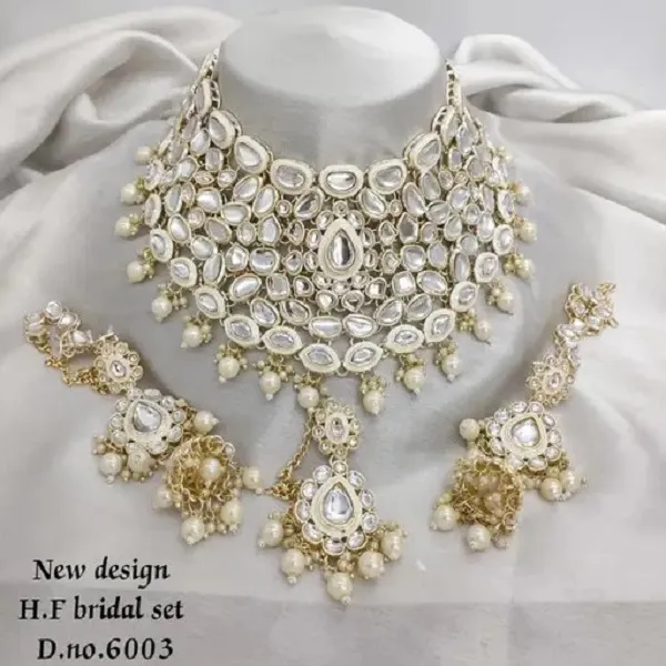 Gold_Plated_Kundan_Stone_Semi_Bridal_Necklace_Set