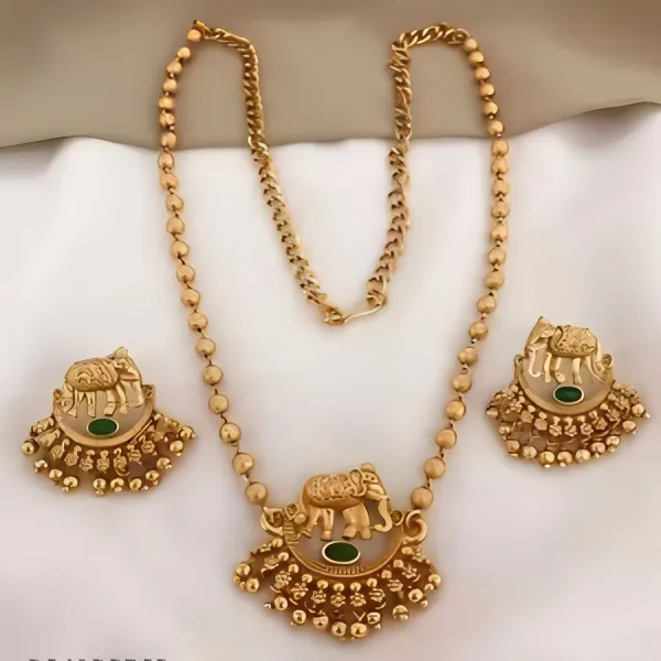 South_Indian_Gold_plated_Bridal_Choker_Necklace_Set