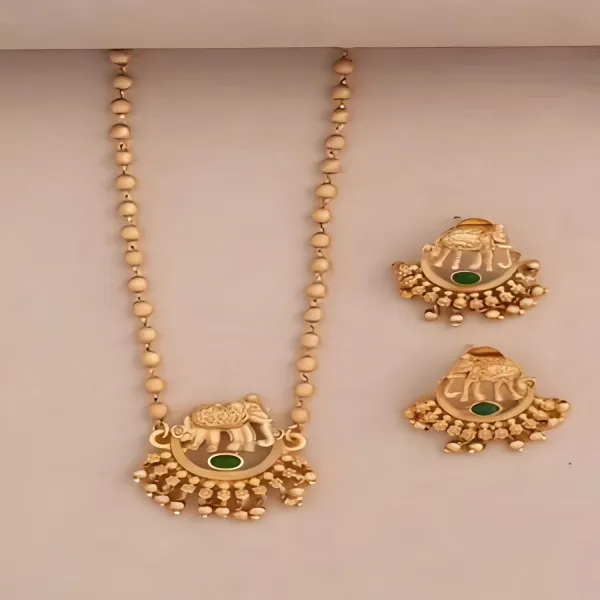 South_Indian_Gold_plated_Bridal_Choker_Necklace_Set