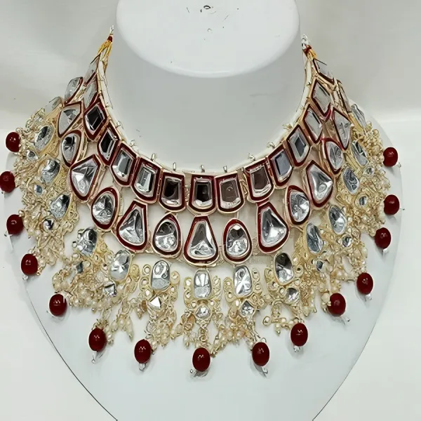Stylish_Kundan_Choker_Wedding_Party_Traditional_Bridal_Necklace_Jewellery_Set