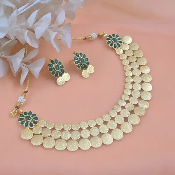 Copper_Feminine_Fusion_Jewellery_Sets_Green