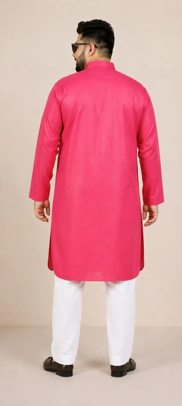 Plus_Size_Plain_Rani_Kurta_(3201)