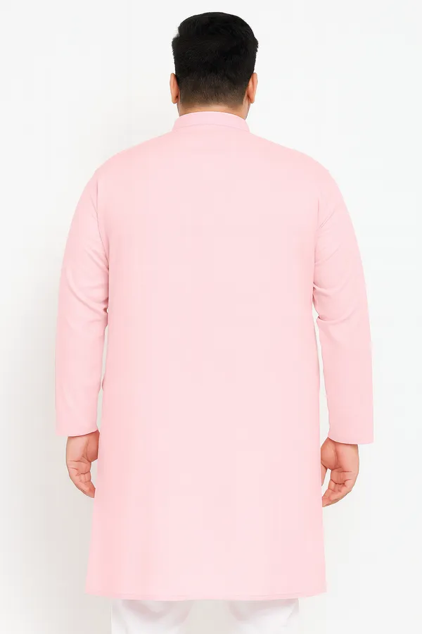 Plus_Size_Plain_Pink_Kurta_(3201)