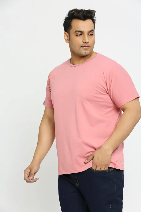 Pack_of_3_Plus_Size_Bottle_Green_,_Peacock_Blue_and_Rose_Gold_Round_Neck_T-Shirt_(2101)