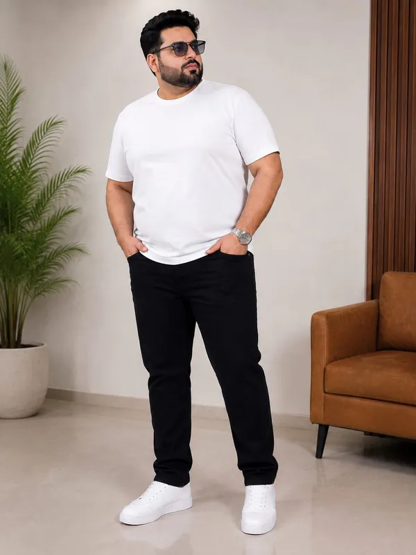 Plus_Size_Plain_Jeans_Black_(5301)