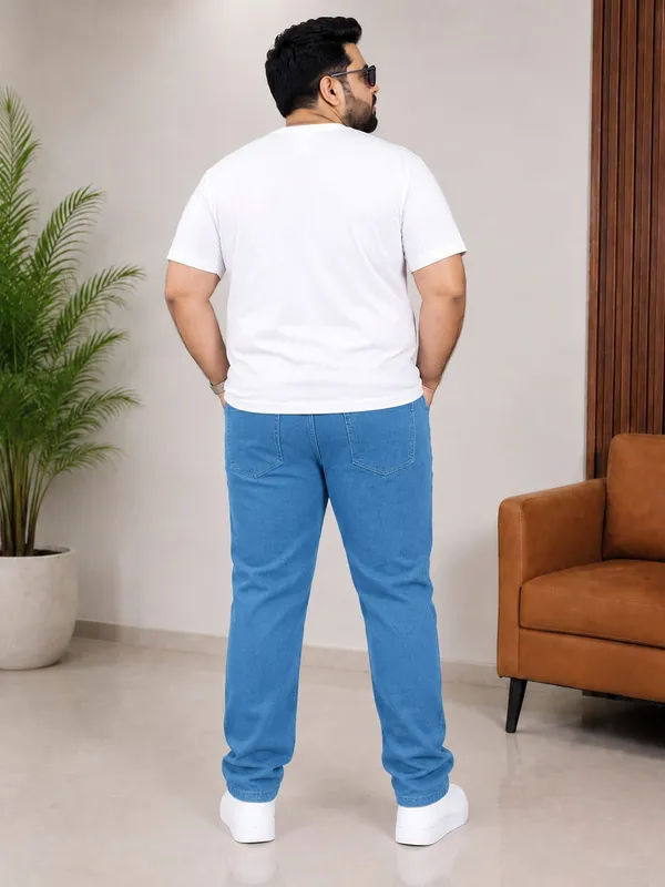 Plus_Size_Plain_Jeans_Denim_Blue_(5301)