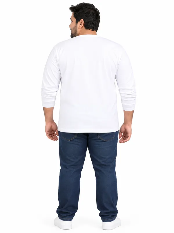 Plus_Size_Plain_White_Henley_T-Shirt_(2201)
