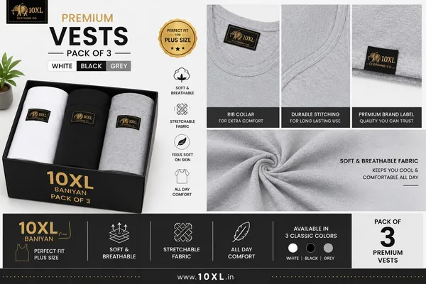 Pack_of_3_Plus_Size_Plain_Round_Neck_Vests-White,_Black_and_Grey_(4301)