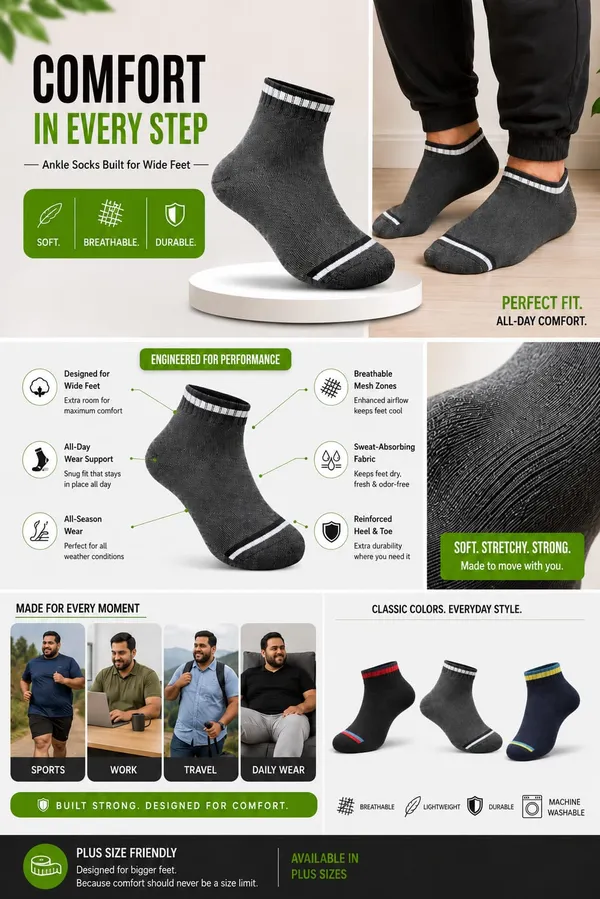 Plus_Size_Cotton_Ankle_Socks_Pack_of_3_