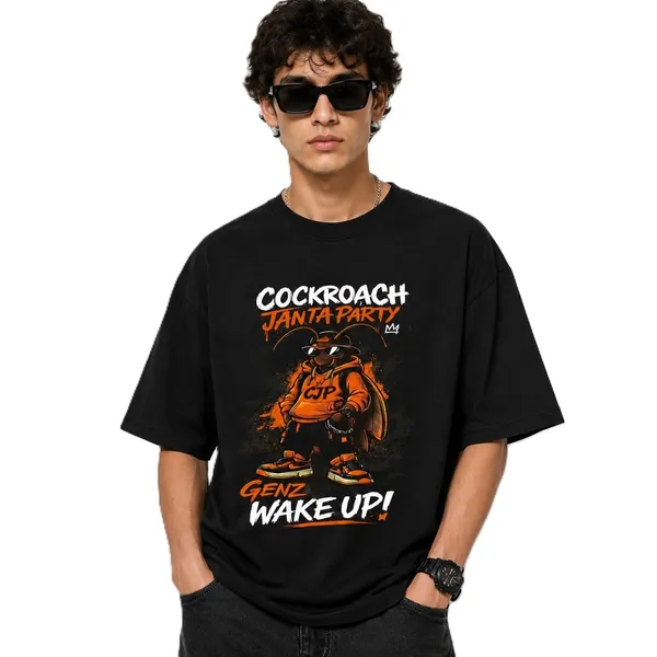 Cockroach_Janta_Party_Oversized_Graphic_Printed_T-Shirt_for_Men_|_GenZ_Wake_Up_Casual_Streetwear_Tee_|_Cotton_Round_Neck_Half_Sleeve_T-Shirt