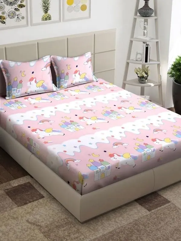 Baby_Pink_Kids_Print_Bedsheet_For_Kids_Room_Flat_Bedsheet_With_2_Pillow_Covers_90_X_100_In