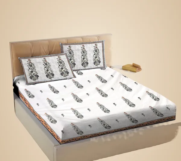Mustard_Pure_Cotton_Pillow_And_Bedsheet_King_Size_Set_108_*_108_Inches